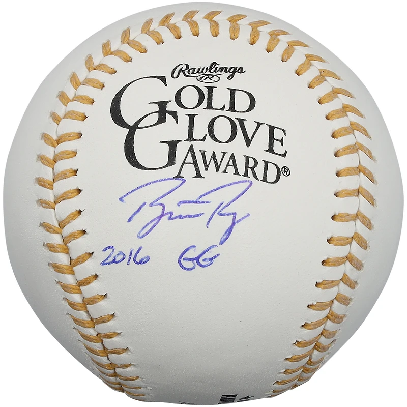 Buster Posey San Francisco Giants Autographed Gold Glove Logo Baseball with "2016 GG" Inscription