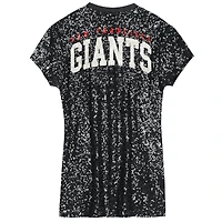 Girls Youth  Black San Francisco Giants Sequin V-Neck Dress