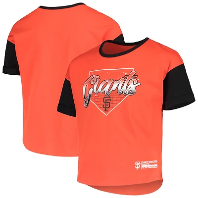 T-shirt orange San Francisco Giants Bleachers pour jeune fille