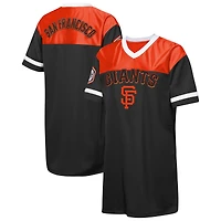 Robe t-shirt à col en V noire Outerstuff San Francisco Giants Big League Cheer pour jeunes filles
