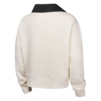 Girls Youth White San Francisco Giants Ballpark Hit Collared V-Neck Pullover Sweatshirt