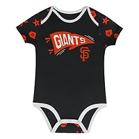 Ensemble de couvre-couches pour bébé noir San Francisco Giants On Deck 2 pièces