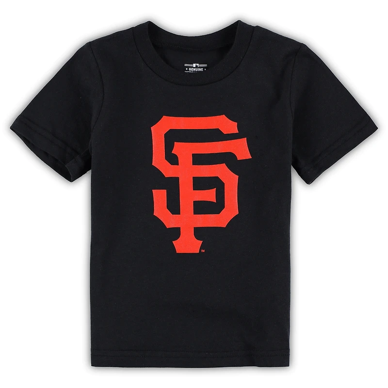 T-shirt noir à logo principal de l'équipe des Giants San Francisco pour bébé