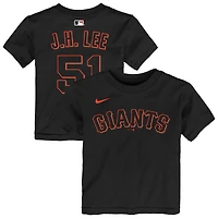 T-shirt bébé Nike Jung Hoo Lee noir San Francisco Giants avec nom et numéro