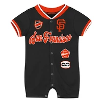 Infant Outerstuff Black San Francisco Giants Pinch Coverall