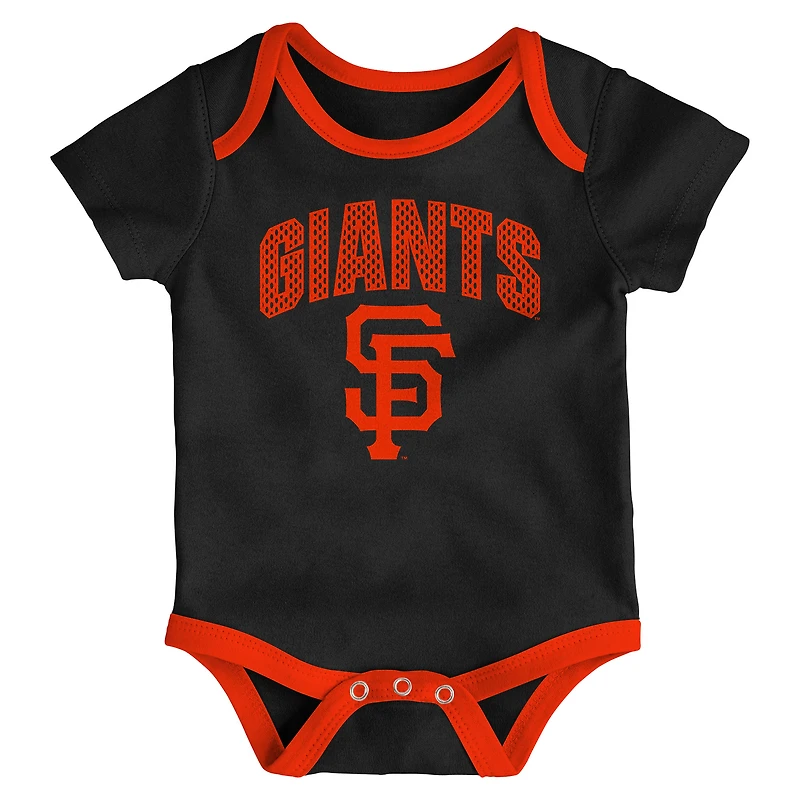 Infant Outerstuff San Francisco Giants All Day Play Three-Piece Bodysuit Set