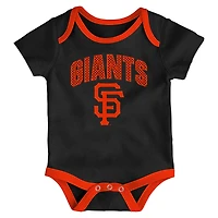 Infant Outerstuff San Francisco Giants All Day Play Three-Piece Bodysuit Set