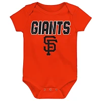 Ensemble de body 3 pièces Baby Outerstuff San Francisco Giants Home Plate