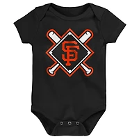 Infant Outerstuff San Francisco Giants Home Plate 3-Piece Bodysuit Set