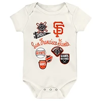 Ensemble de body 3 pièces Baby Outerstuff San Francisco Giants Home Plate