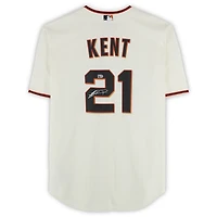 Maillot réplique Nike crème autographié par Jeff Kent des Giants de San Francisco