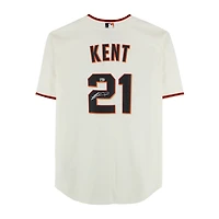 Maillot réplique Nike crème autographié par Jeff Kent des Giants de San Francisco