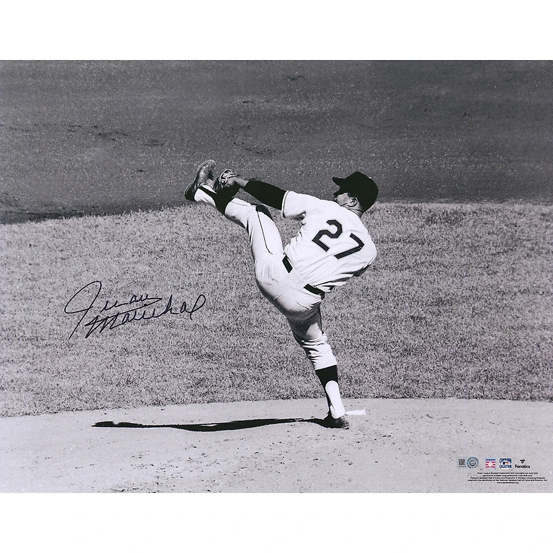 Juan Marichal San Francisco Giants Autographed 16" x 20" Black & White Pitching Photograph