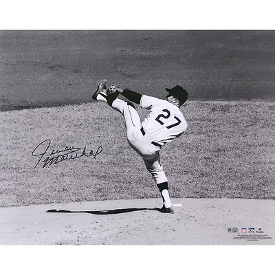 Juan Marichal San Francisco Giants Autographed 16" x 20" Black & White Pitching Photograph
