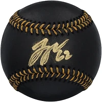 Balle de baseball en cuir noir autographiée par Logan Webb des Giants de San Francisco