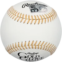 Balle de baseball autographiée par Logan Webb des Giants de San Francisco, ornée du logo du Gant d'or et de l'inscription « 2025 GG ».