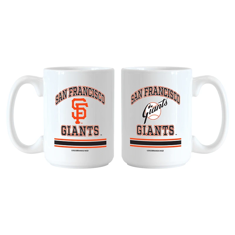 Logo Brands San Francisco Giants 15oz. Current & Throwback Mug Set