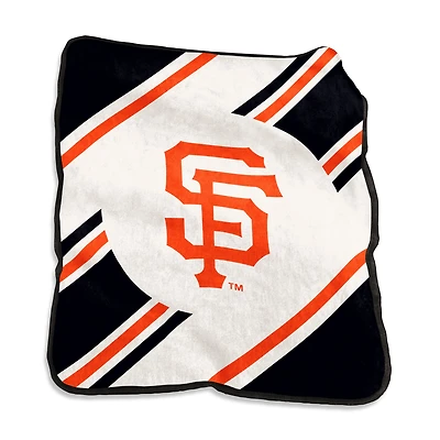 Logo Brands San Francisco Giants 50" x 60" Raschel Stripe Throw Blanket