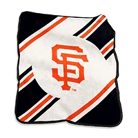 Logo Brands San Francisco Giants 50" x 60" Raschel Stripe Throw Blanket