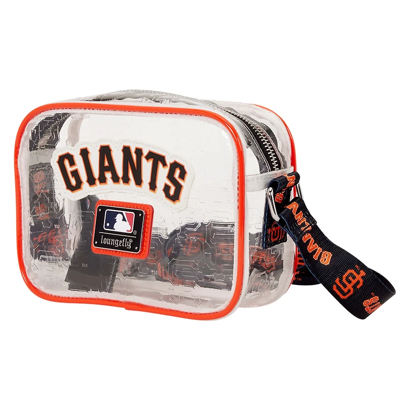 Loungefly San Francisco Giants Clear All Over Logo Crossbody Bag