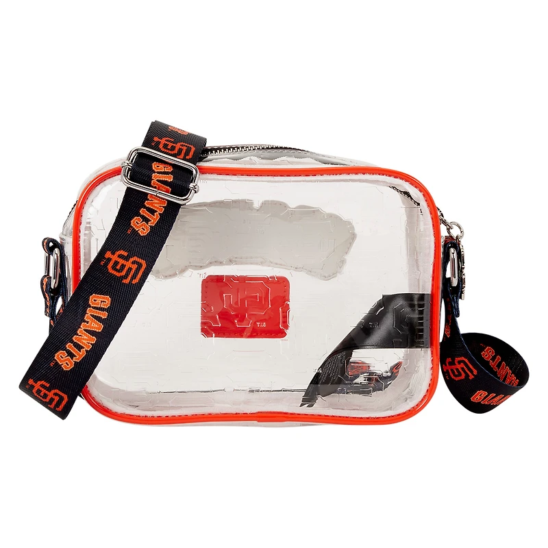 Loungefly San Francisco Giants Clear All Over Logo Crossbody Bag