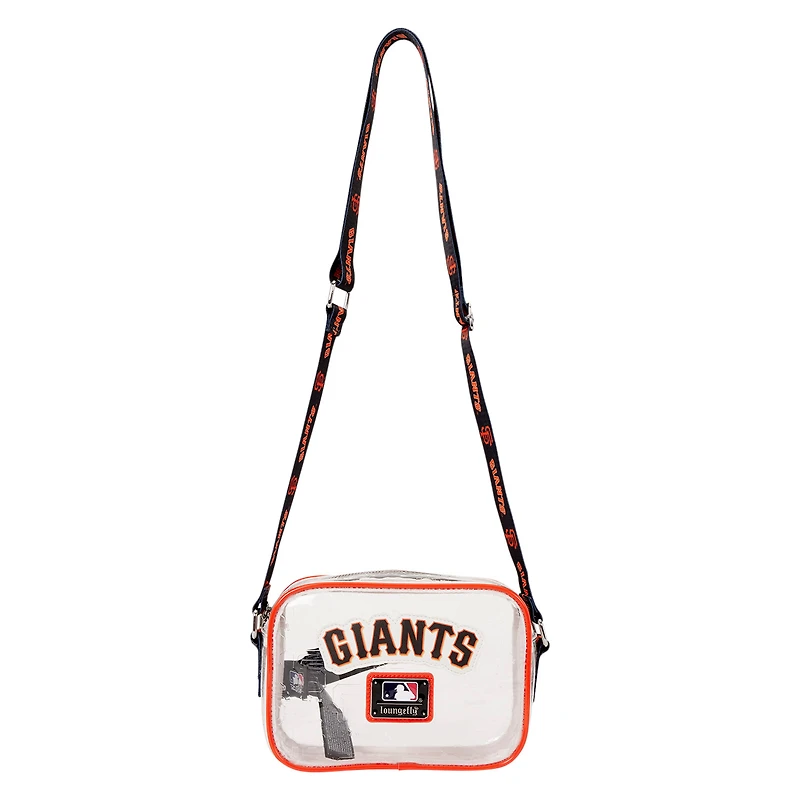 Sac bandoulière Loungefly San Francisco Giants transparent avec logo intégral