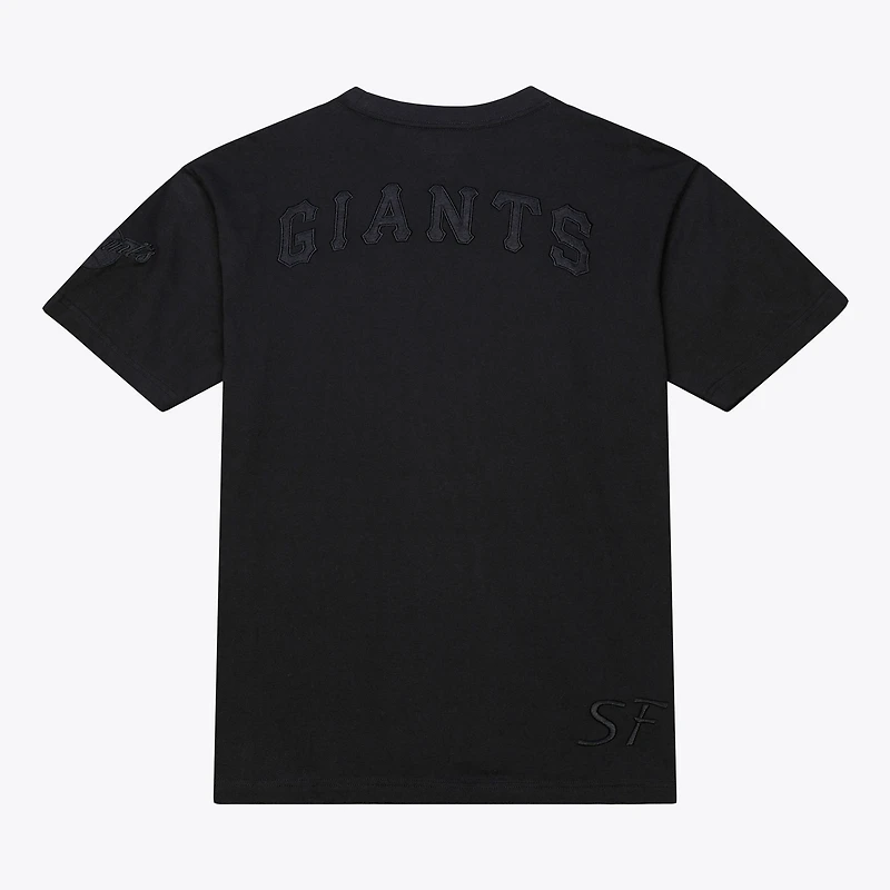 Men Mitchell & Ness Black San Francisco Giants Cooperstown Collection Phantom T-Shirt