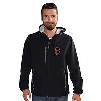 Men's G-III Sports by Carl Banks  Black San Francisco Giants Double Play Hooded Lightweight Full-Zip Jacket