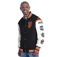 Men's G-III Sports by Carl Banks  Orange San Francisco Giants Recruit Commemorative Full-Snap Varsity Jacket