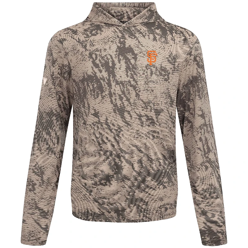 Men's Levelwear  Tan San Francisco Giants Insignia Lightweight Long Sleeve Hooded T-Shirt