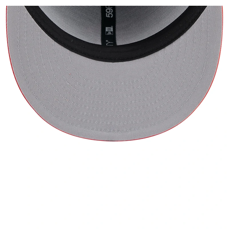 Men's New Era  Black San Francisco Giants Pinstripe 59FIFTY Fitted Hat