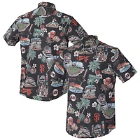 Haut boutonné noir Scenic Tri-Blend Performance pour homme Reyn Spooner des Giants de San Francisco