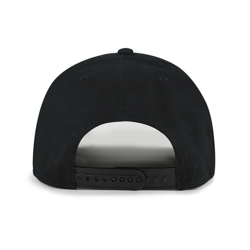 Men's '47 Black/Brown San Francisco Giants Cooperstown Break Wood Suede Hitch Adjustable Hat