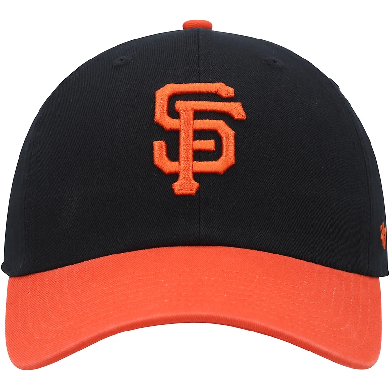 Casquette réglable Clean Up '47 pour hommes, noir/orange
