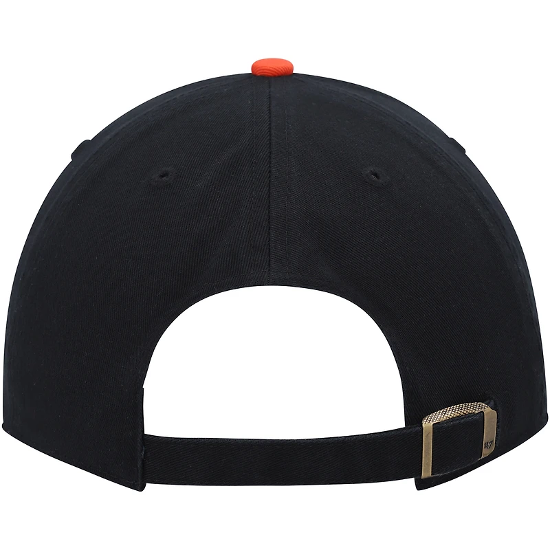 Casquette réglable Clean Up '47 pour hommes, noir/orange