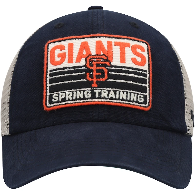 Casquette Snapback de camionneur à quatre temps San Francisco Giants '47 noir/havane pour homme