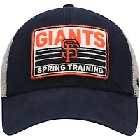 Casquette Snapback de camionneur à quatre temps San Francisco Giants '47 noir/havane pour homme