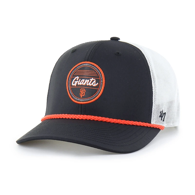 Casquette ajustable Fairway Trucker '47 noire/blanche des Giants de San Francisco pour homme