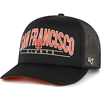 Casquette Snapback Trucker en mousse Backhaul Giants de San Francisco '47 noire pour homme