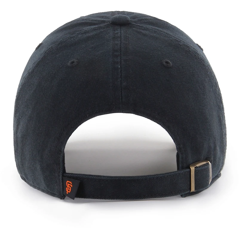 Men's '47 Black/ San Francisco Giants Clean Up Adjustable Hat