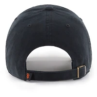 Men's '47 Black/ San Francisco Giants Clean Up Adjustable Hat