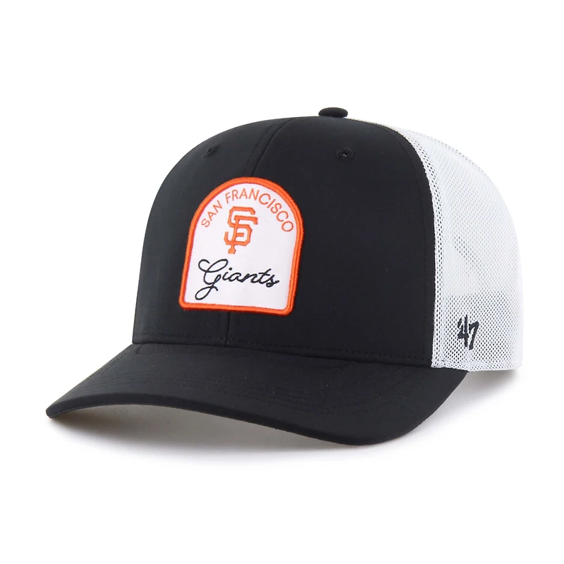 Casquette de golf ajustable Gimmie « 47 » noire des Giants de San Francisco pour homme