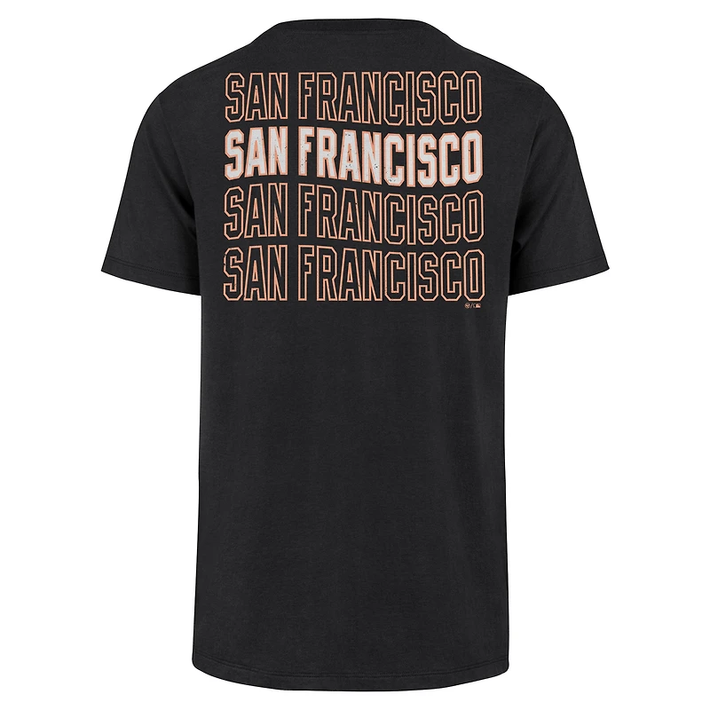 T-shirt noir '47 pour hommes des Giants de San Francisco Hang Back Franklin