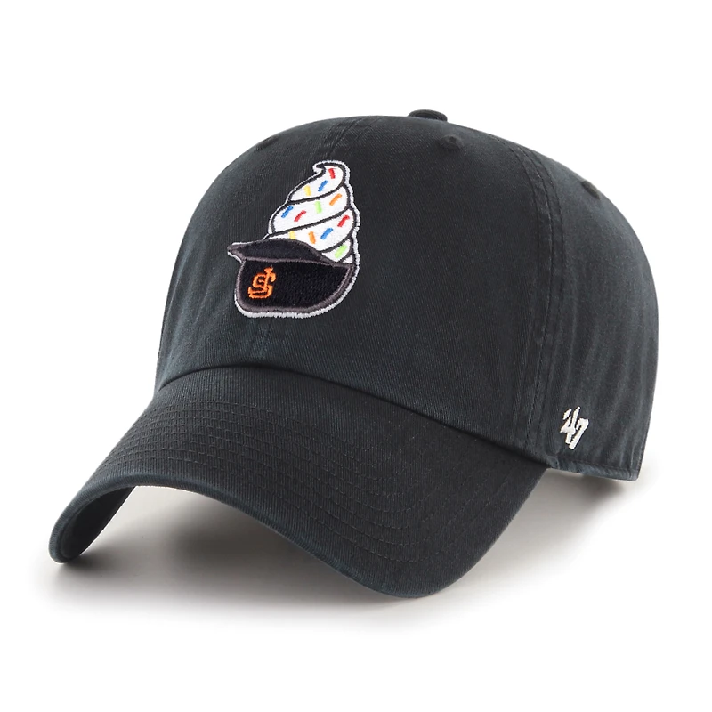 Casquette ajustable pour homme « 47 Black San Francisco Giants Ice Cream Helmet Clean Up »