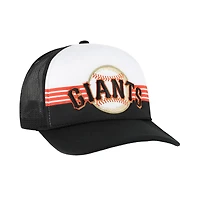 Men's '47 Black San Francisco Giants Lift Off Foam Front Mesh Trucker Adjustable Hat