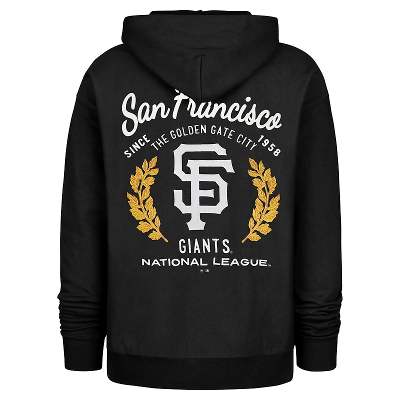 Men's '47  Black San Francisco Giants Souvenir Laurels Foundation Hoodie