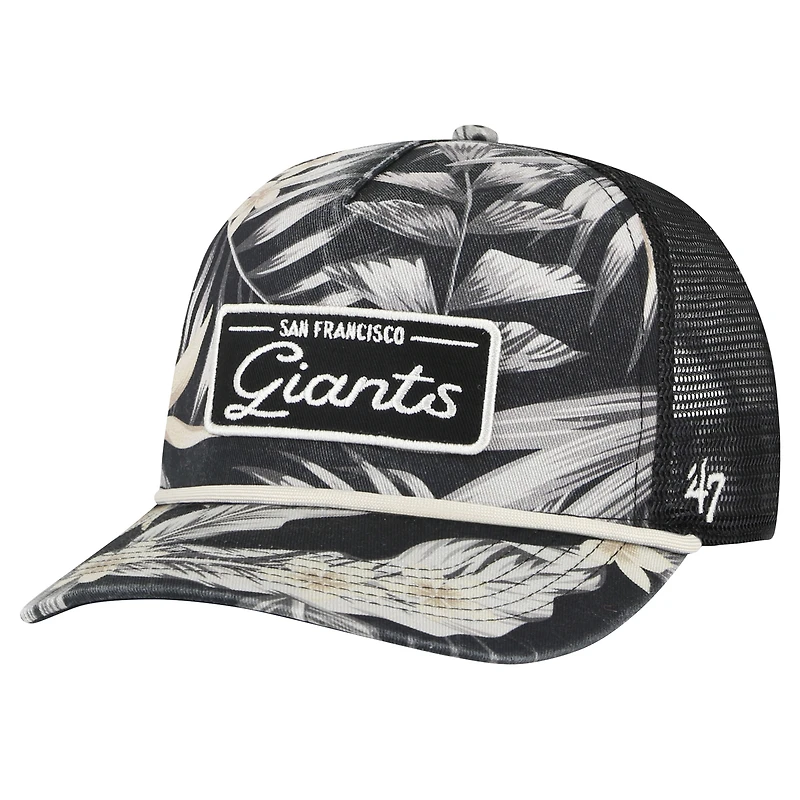 Casquette réglable '47 noire San Francisco Giants Tropicalia Trucker Hitch pour hommes