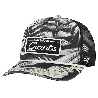 Casquette réglable '47 noire San Francisco Giants Tropicalia Trucker Hitch pour hommes