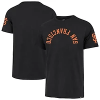 Men's '47  Black San Francisco Giants Upside Down Two-Peat Franklin T-Shirt