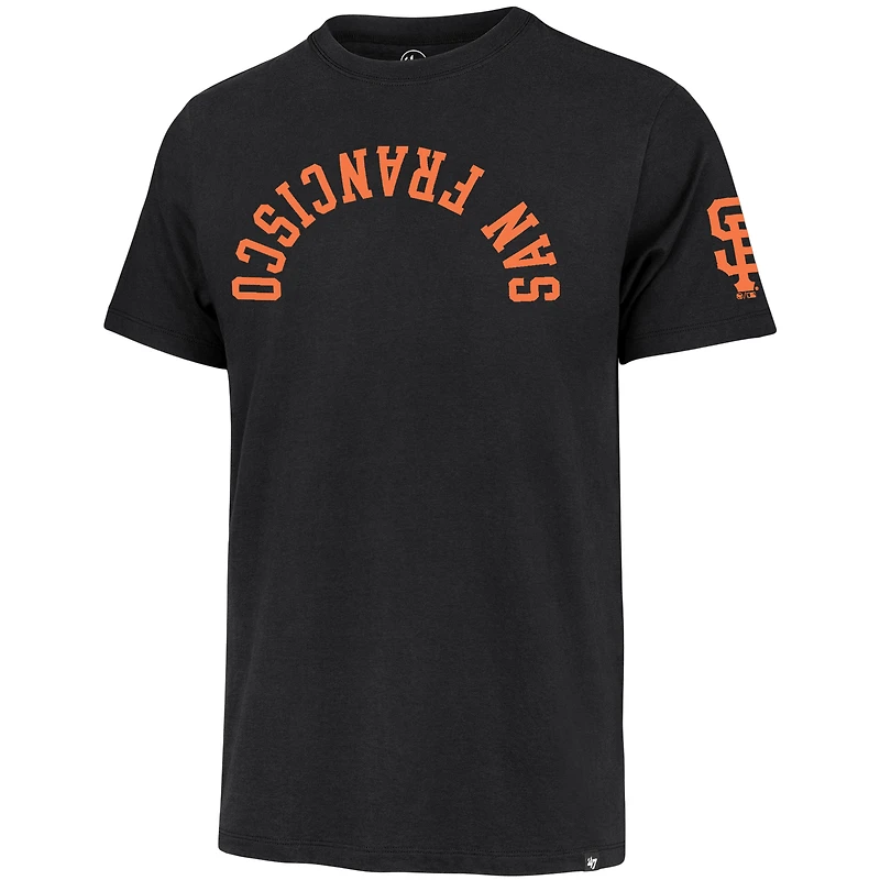 T-shirt noir « 47 » pour homme, motif Franklin inversé des Giants de San Francisco